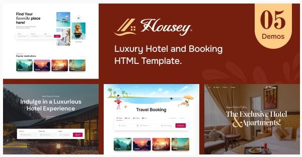 Housey – 度假村和酒店 HTML 模板
