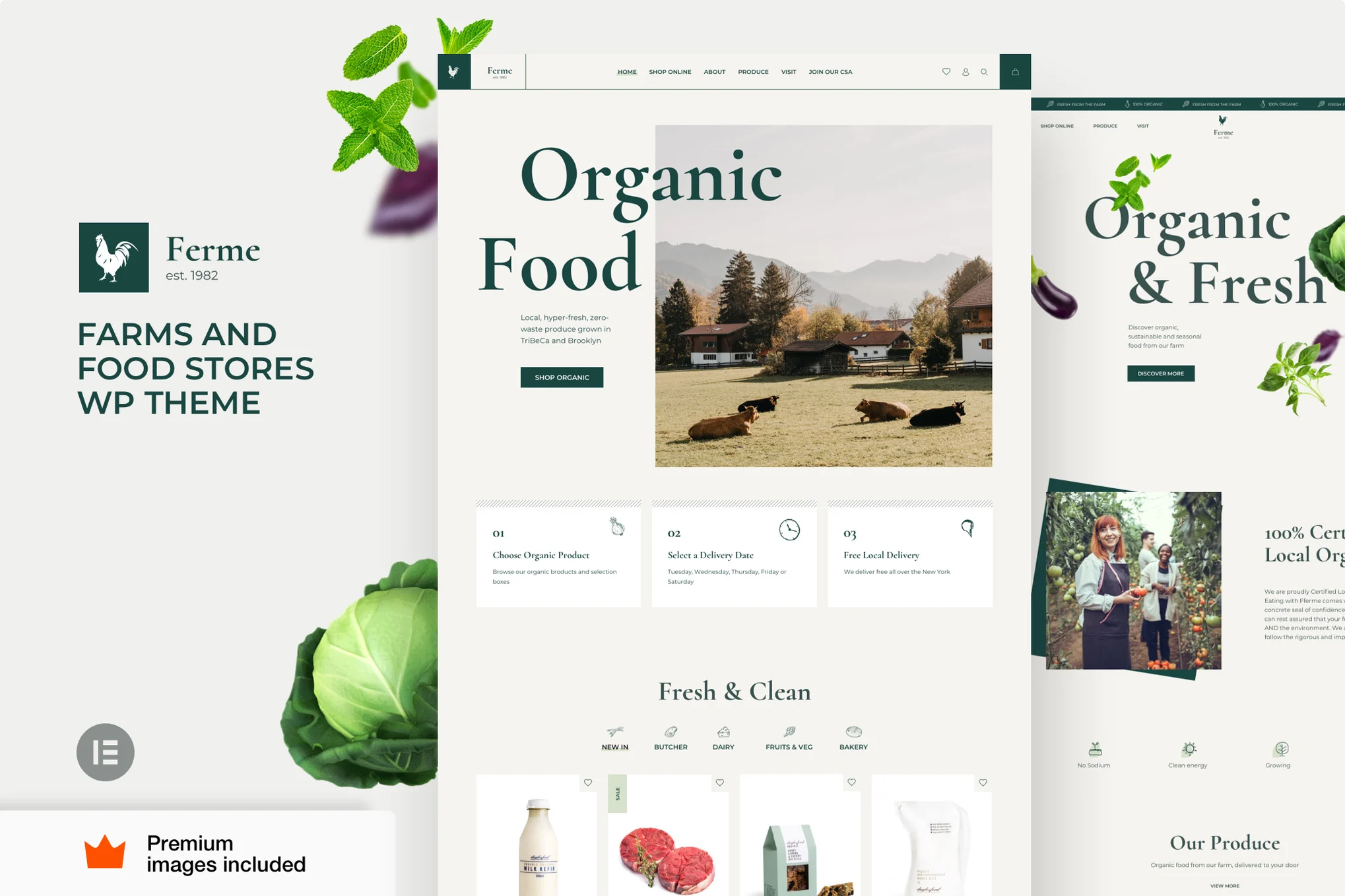 Ferme – 食品店农场 WooCommerce 电子商务
