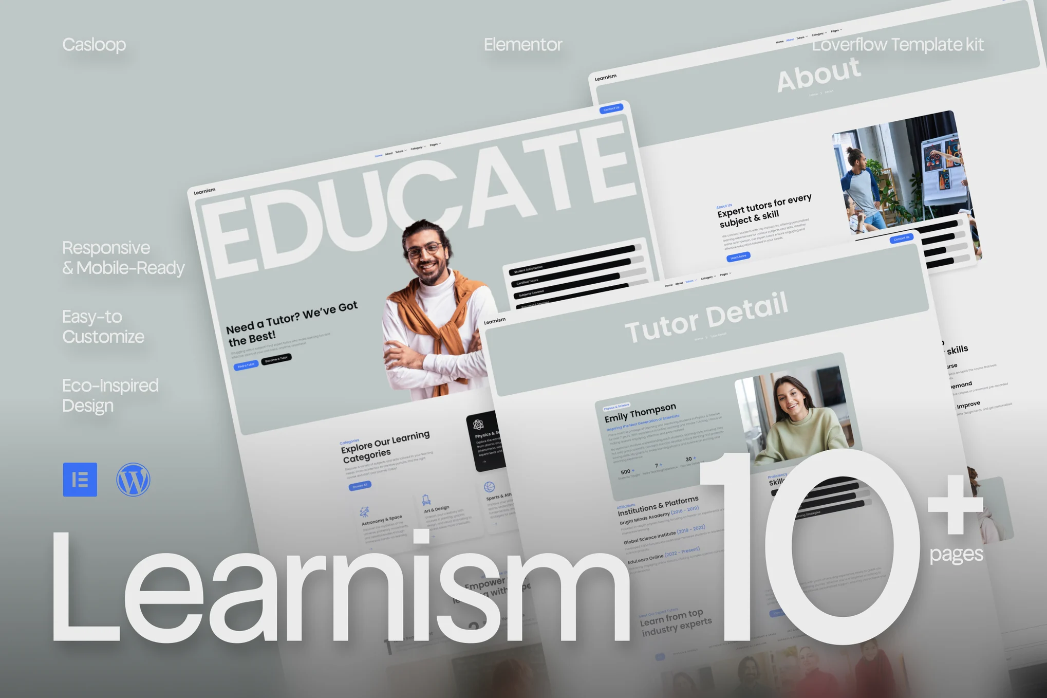 Learnism – 专业在线课程 Elementor 模板套件
