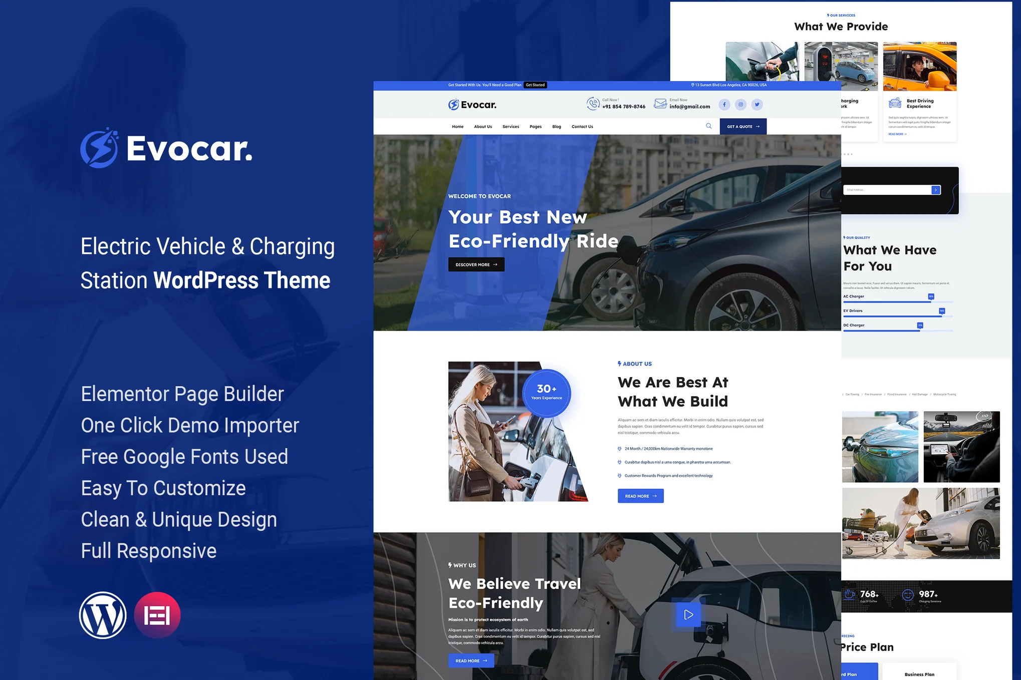 Evocar – 电动汽车和充电站 Word