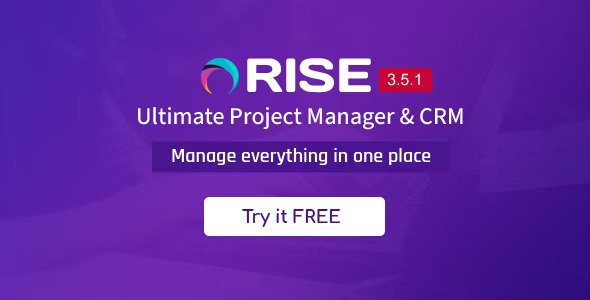 RISE v3.9.1 – 终极项目经理和 CRM