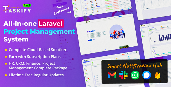 Taskify SaaS v1.2.2 – Laravel 中的项目管理系统
