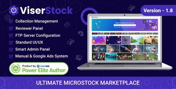 ViserStock v2.2 – 终极微利图库市场