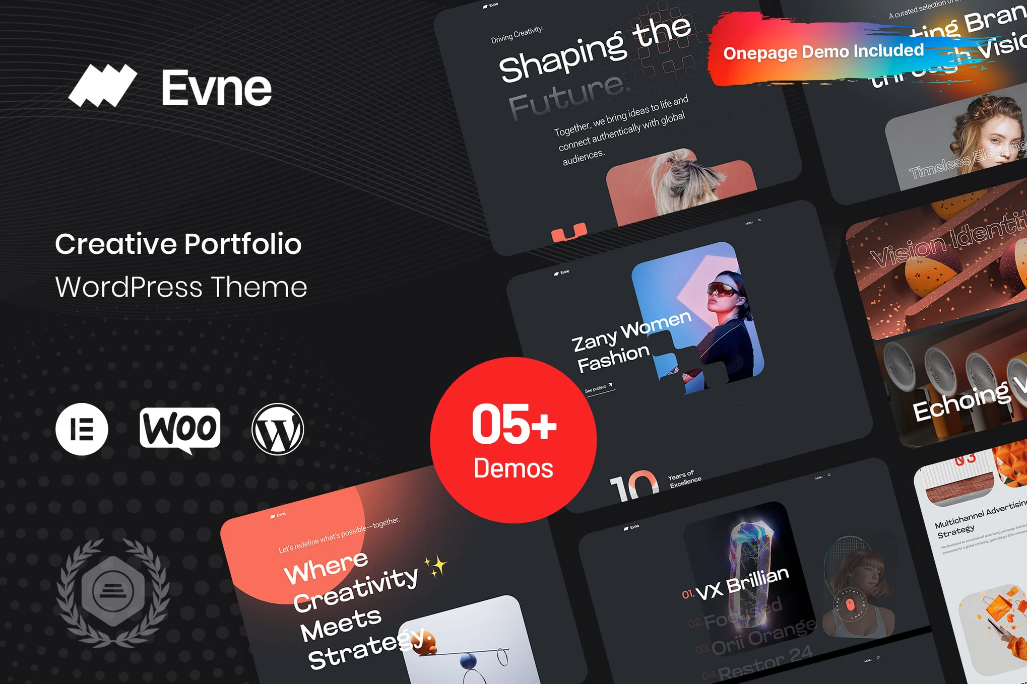 Evne – 创意作品集 WordPress 主题