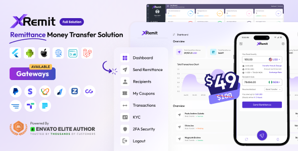 XRemit v2.6.0 – 汇款转账完整解决方案