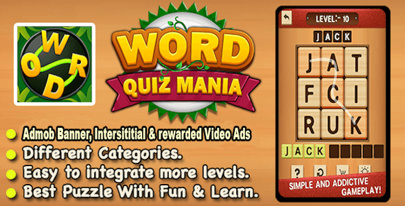 Word Puzzle Mania + 最佳单词益智游戏 + 准备发布