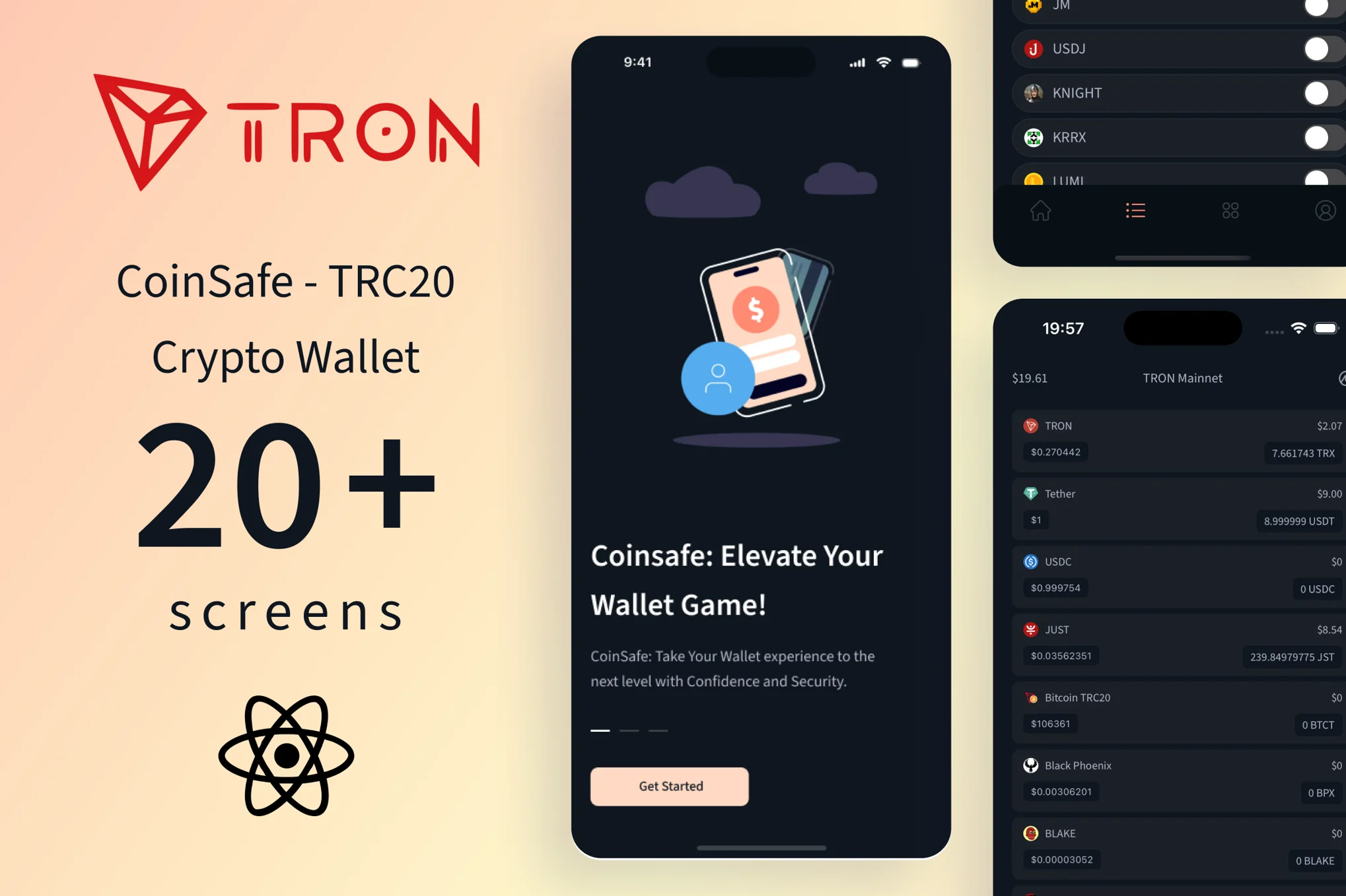 CoinSafe – Tron TRC20 加密钱包 | Expo 53.0.9