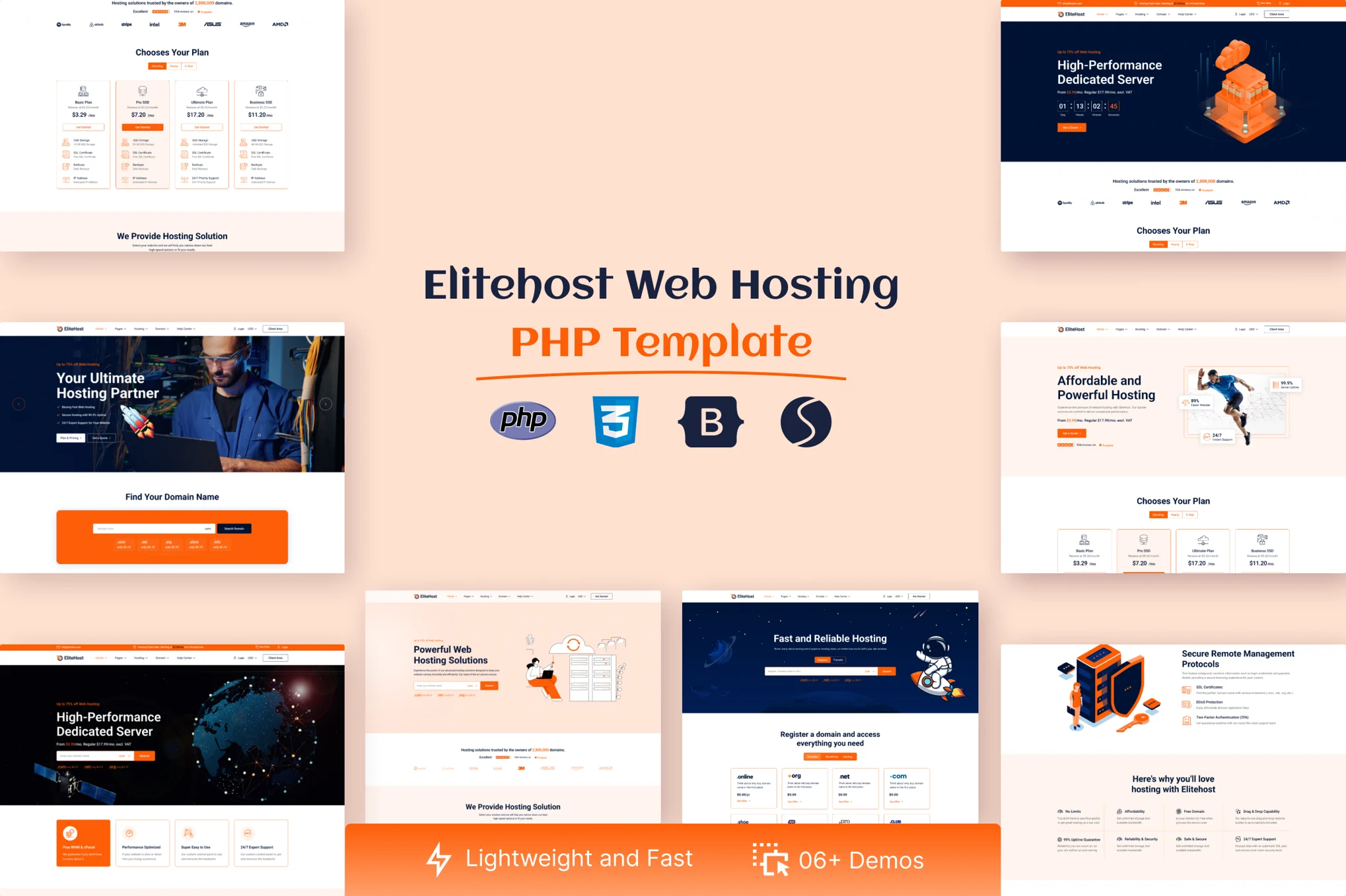 Elitehost – 主机托管 PHP 模板