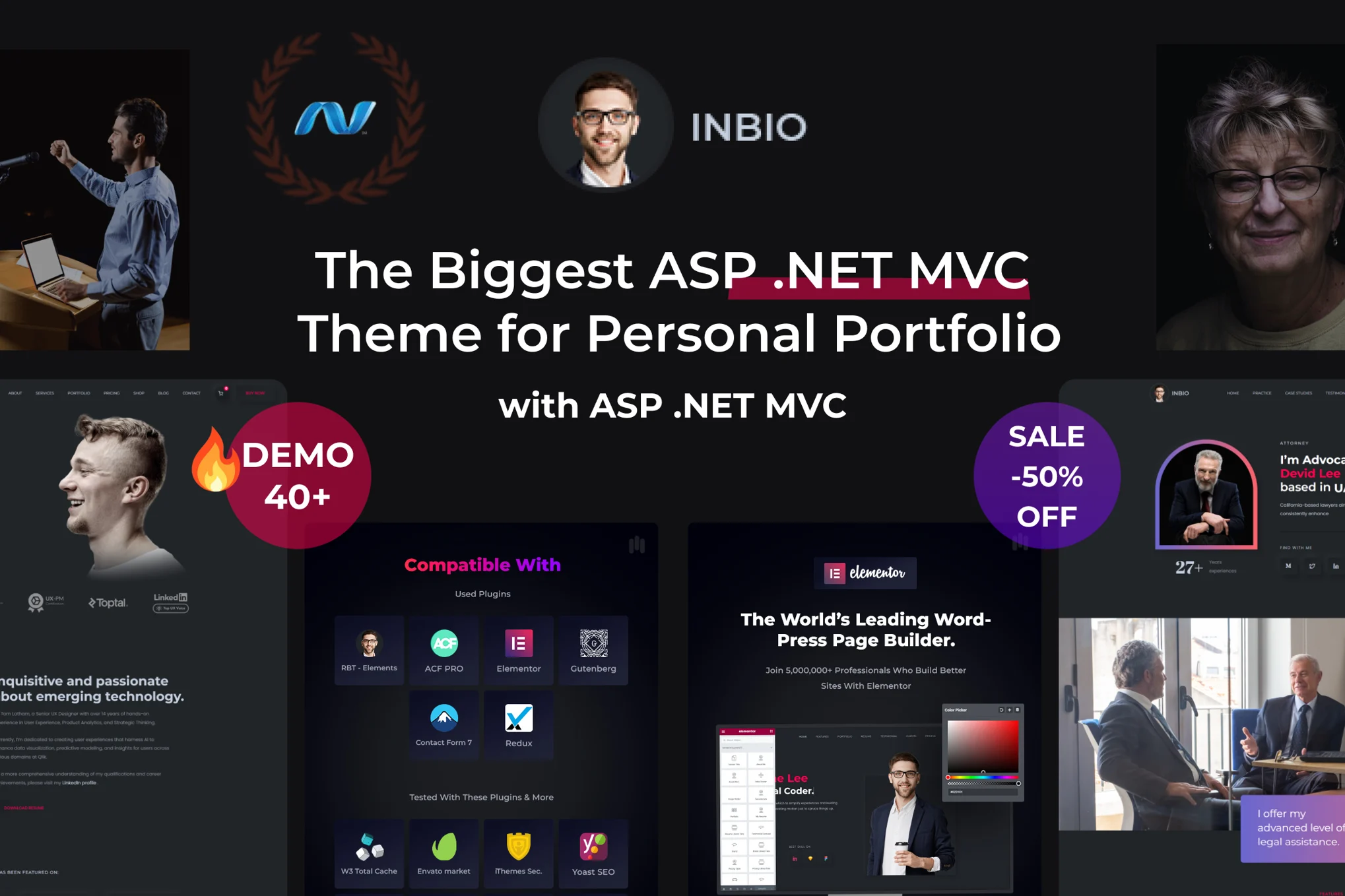 InBio – 个人作品集 ASP .NET MVC 5 模板