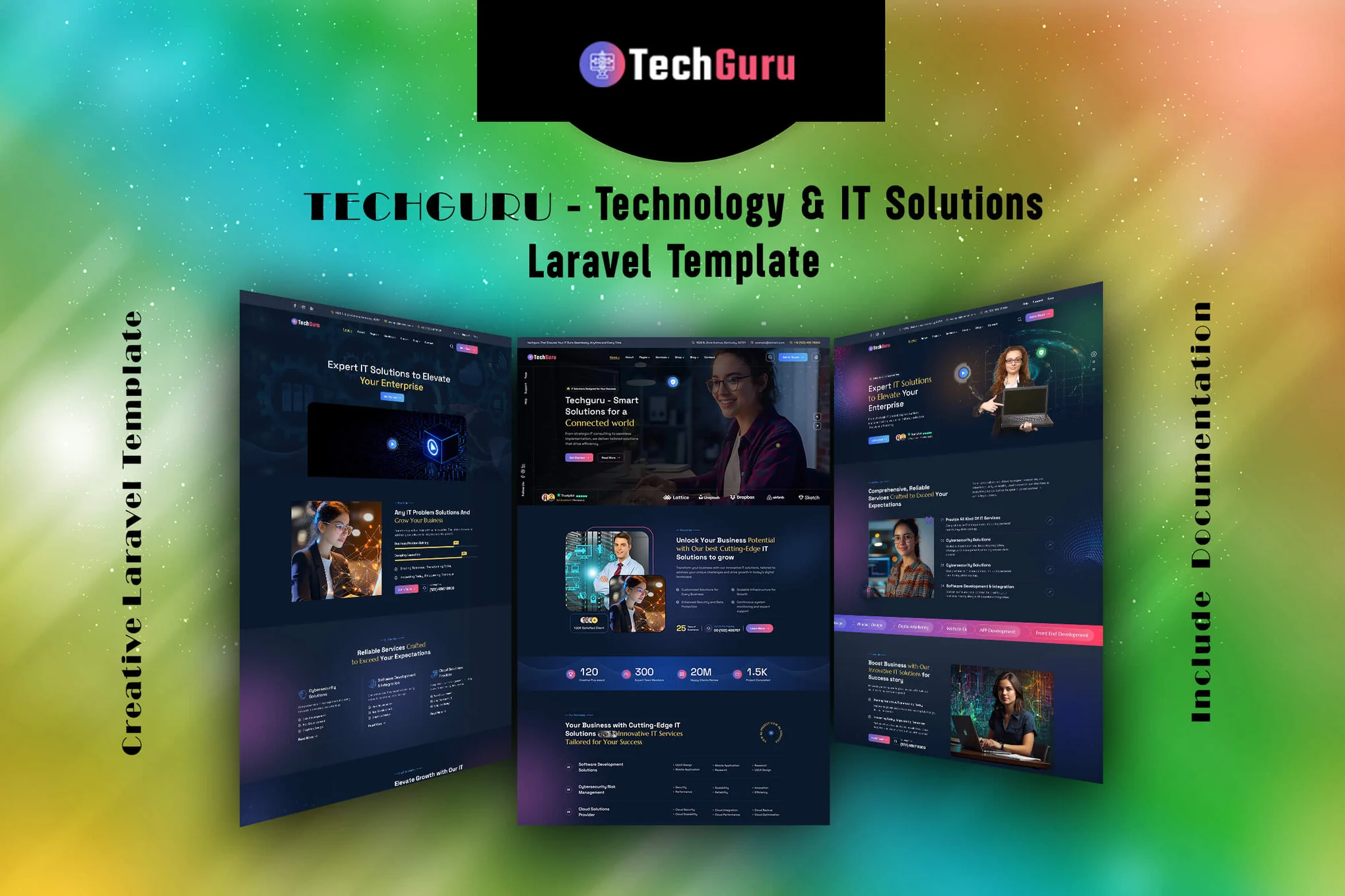 Techguru-技术IT解决方案Laravel模板