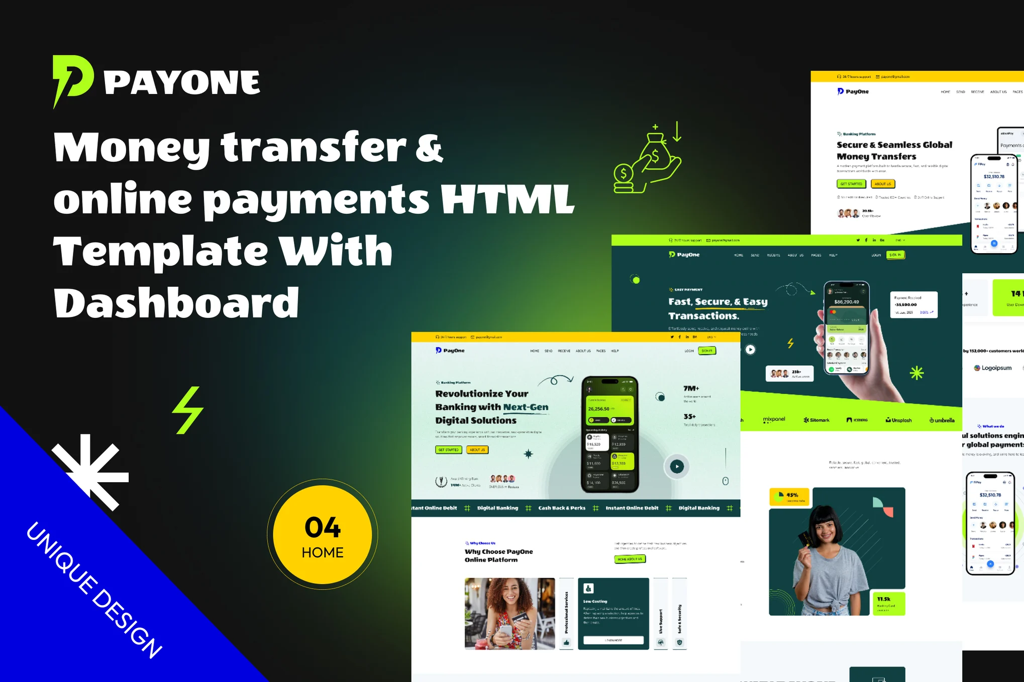 PayOne – 汇款和在线支付 HTML