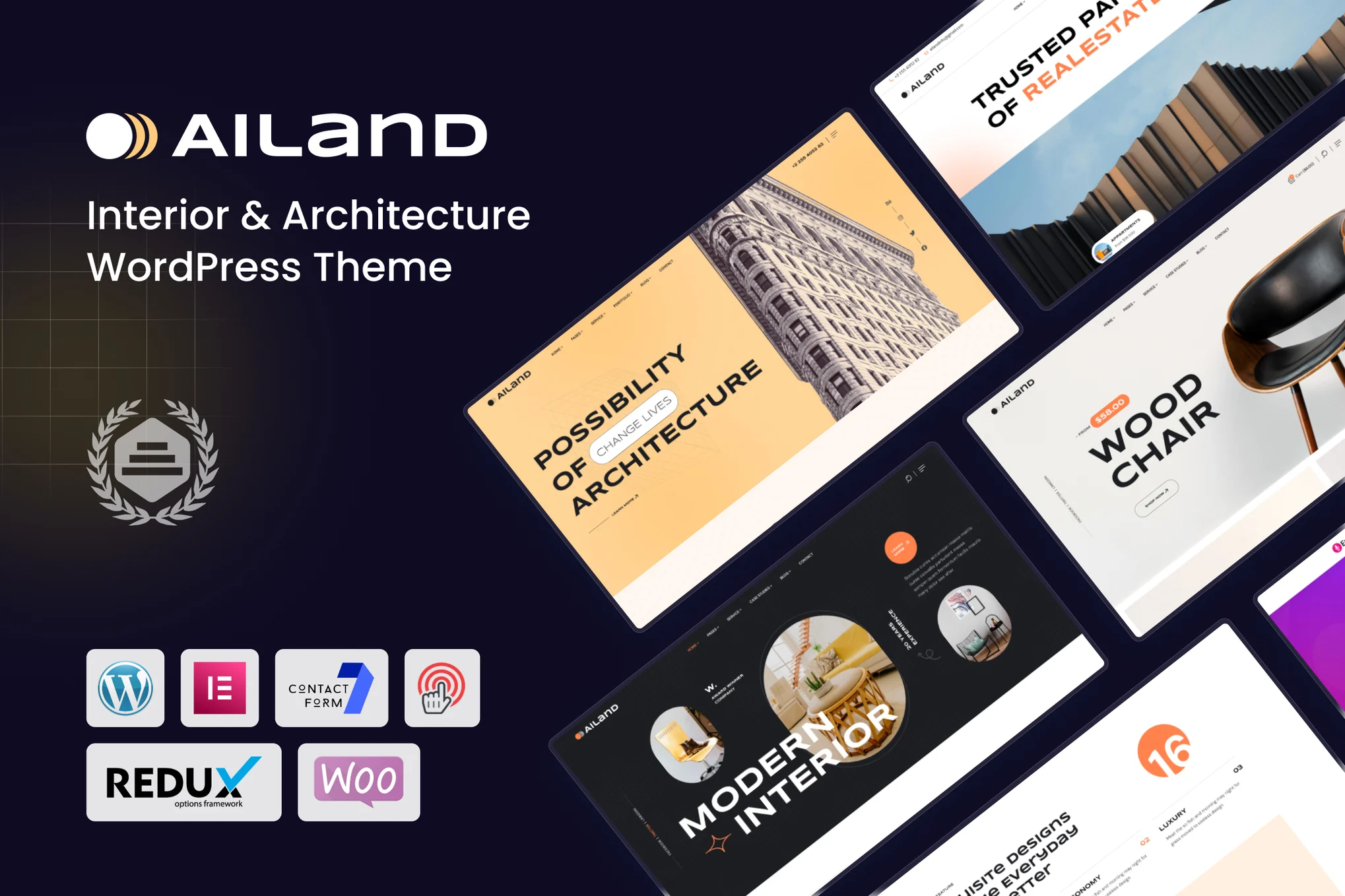 Ailand – 室内和建筑 WordPress 主题