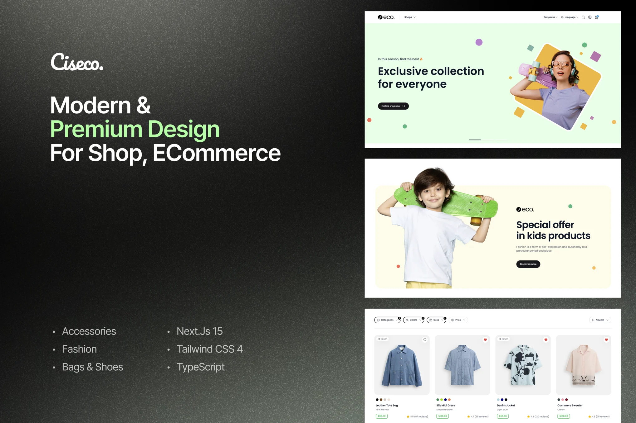 Ciseco – 商店和电子商务 NextJs 模板
