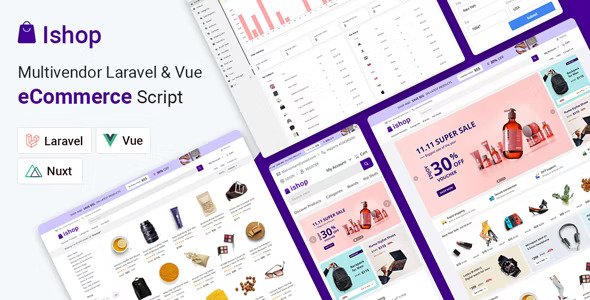Ishop eCommerce v5.0.5 – PWA 多供应商电子商务 CMS – Laravel 和 Vue