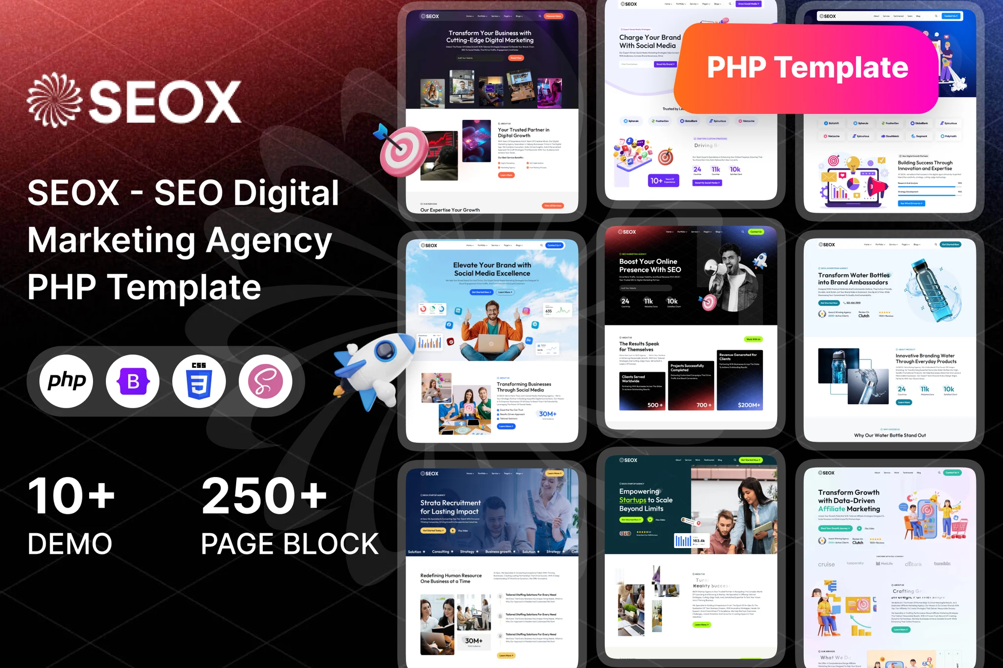 SEOX – SEO 和数字营销机构 PHP 模板