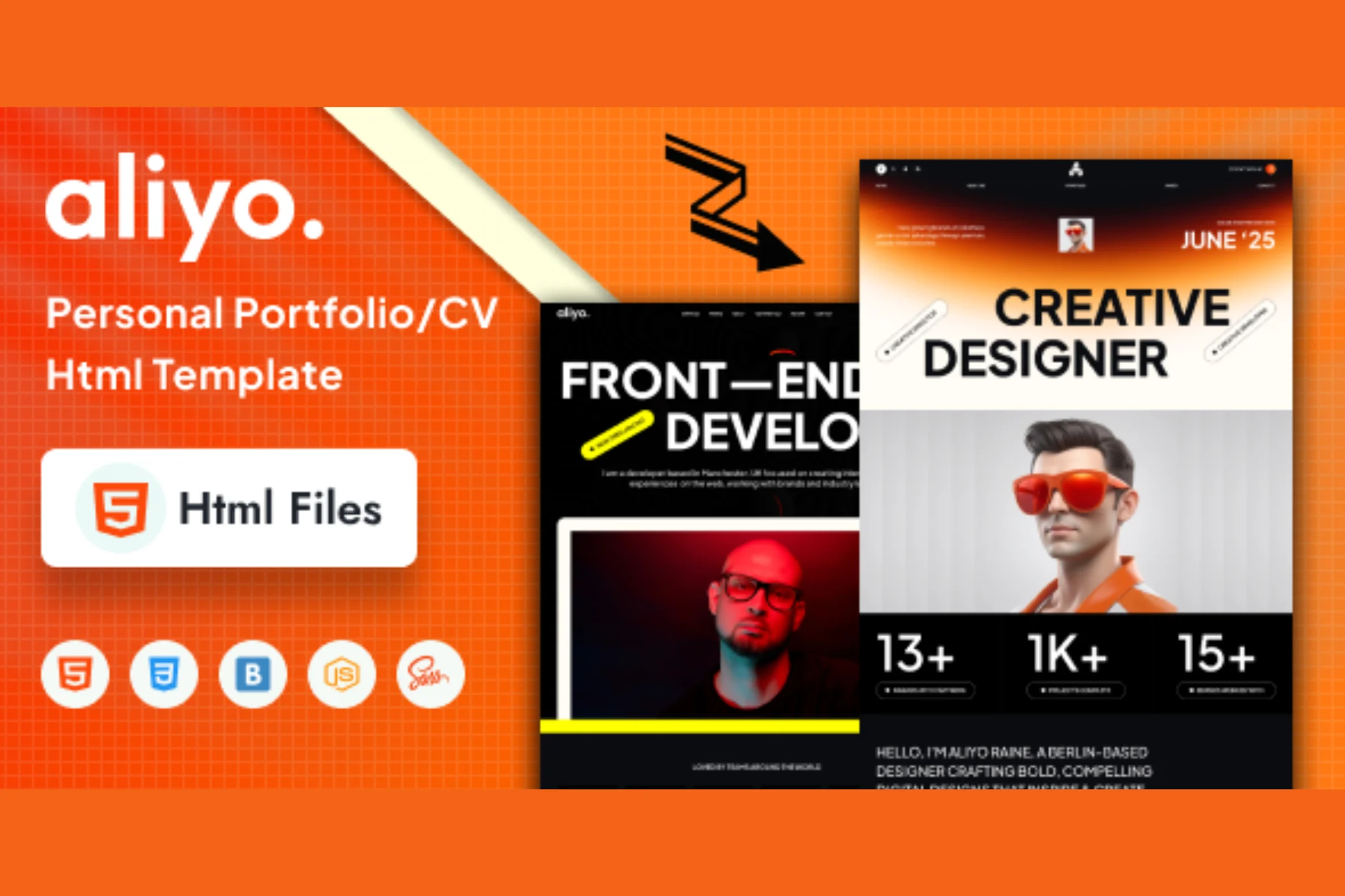 Aliyo – 个人作品集/简历 Html 模板