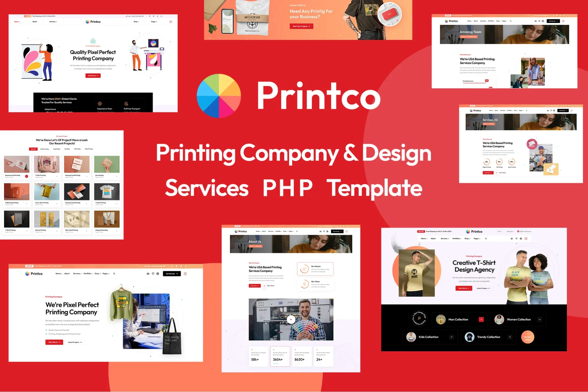 Printco – 印刷公司和服务 PHP 模板
