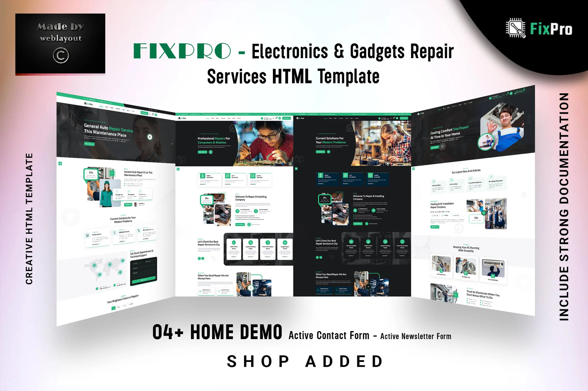 Fixpro-电子产品和小工具维修HTML模板