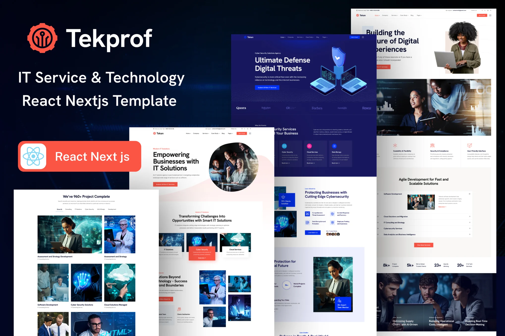 Tekprof – IT 解决方案 React NextJs 模板