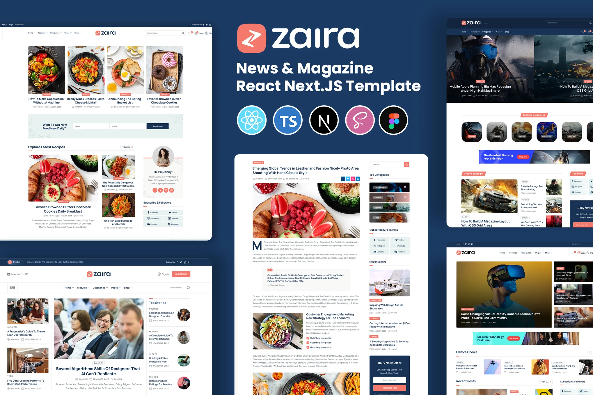 React NextJS 现代新闻与杂志