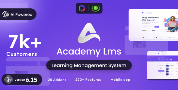 Academy LMS v6.15 – 学习管理系统
