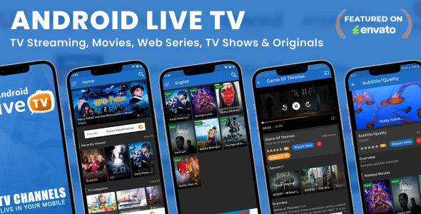 Android Live TV（电视流媒体、电影、网络连续剧、电视节目及原创作品）