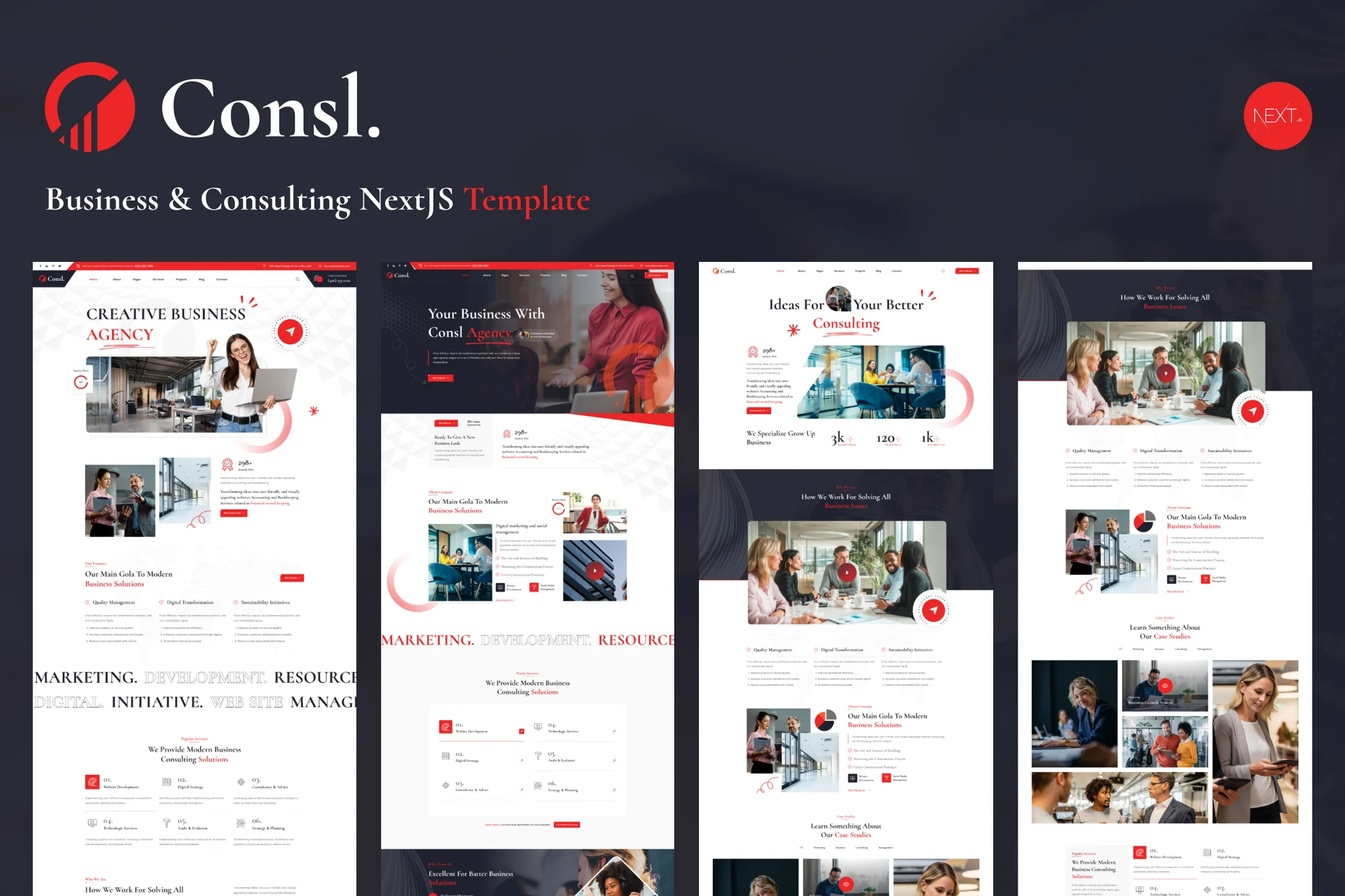Consl – 咨询业务 NextJS 模板