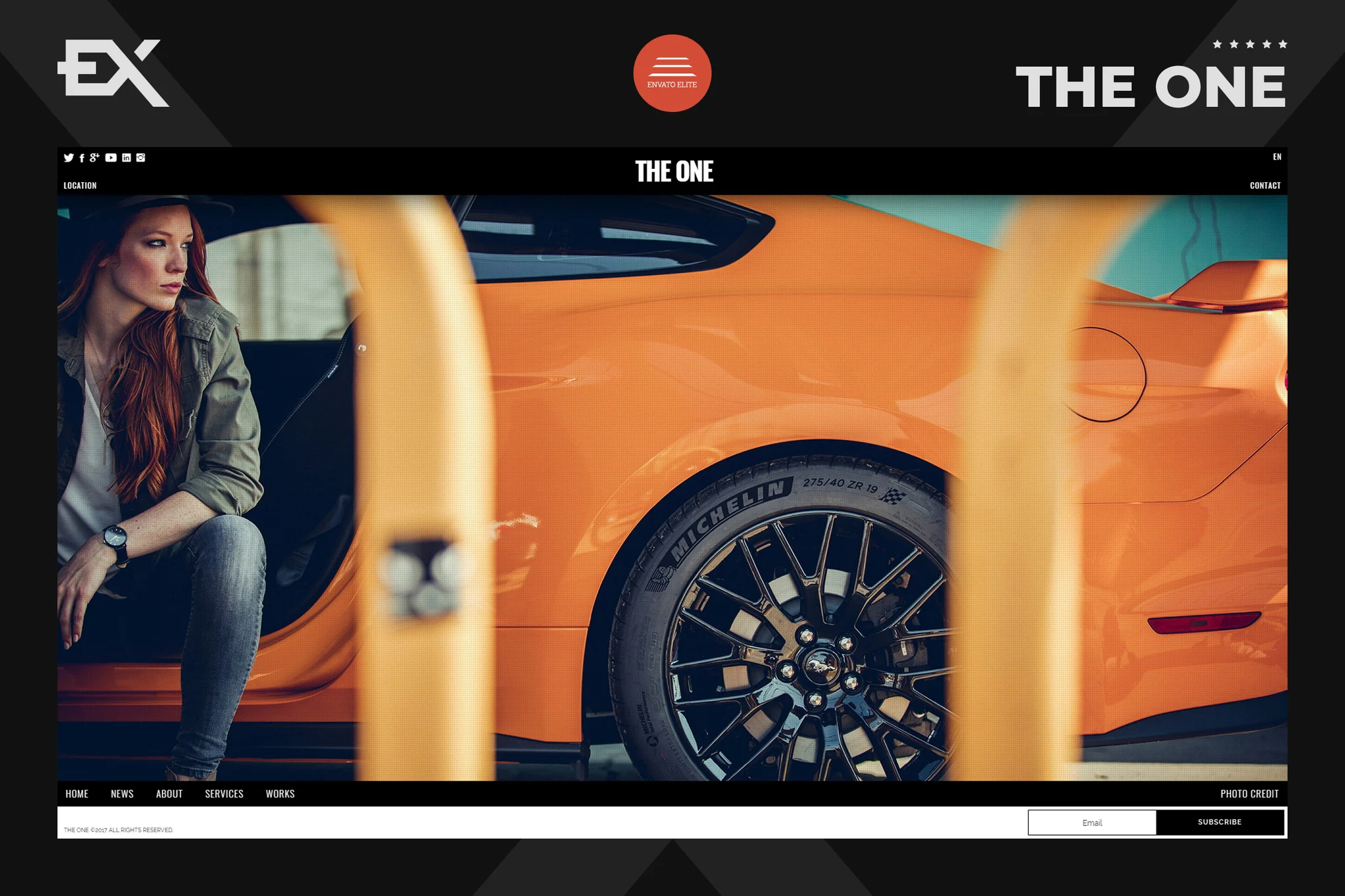 The One – 创意单页摄影作品集