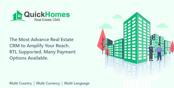 QuickHomes v1.0 – Laravel 房地产代理门户多语言版本