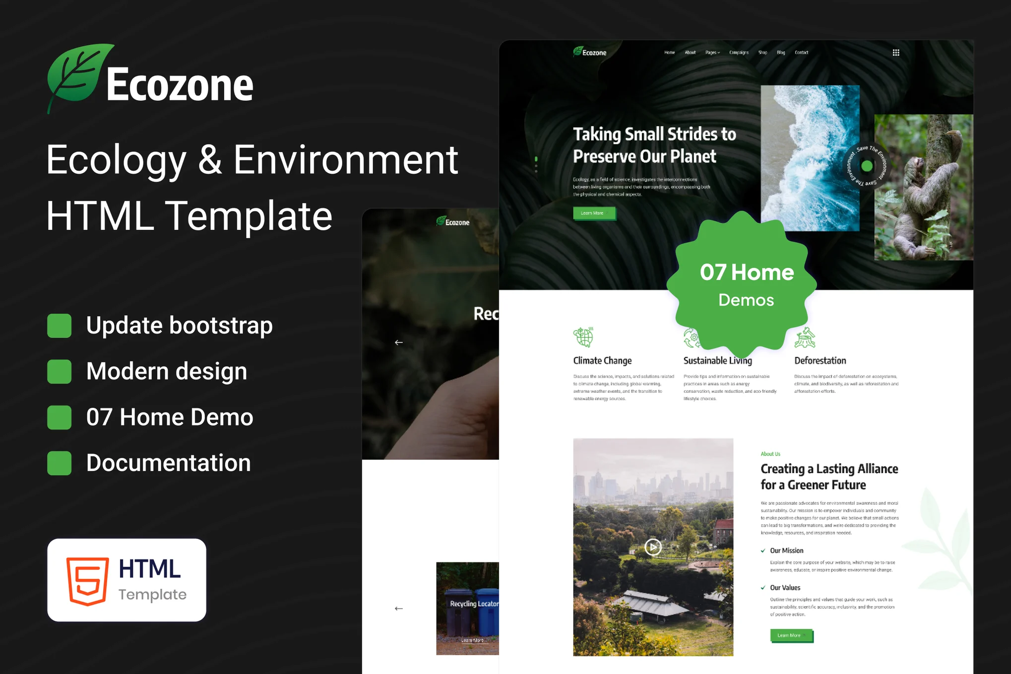 Ecozone – 生态与环境模板