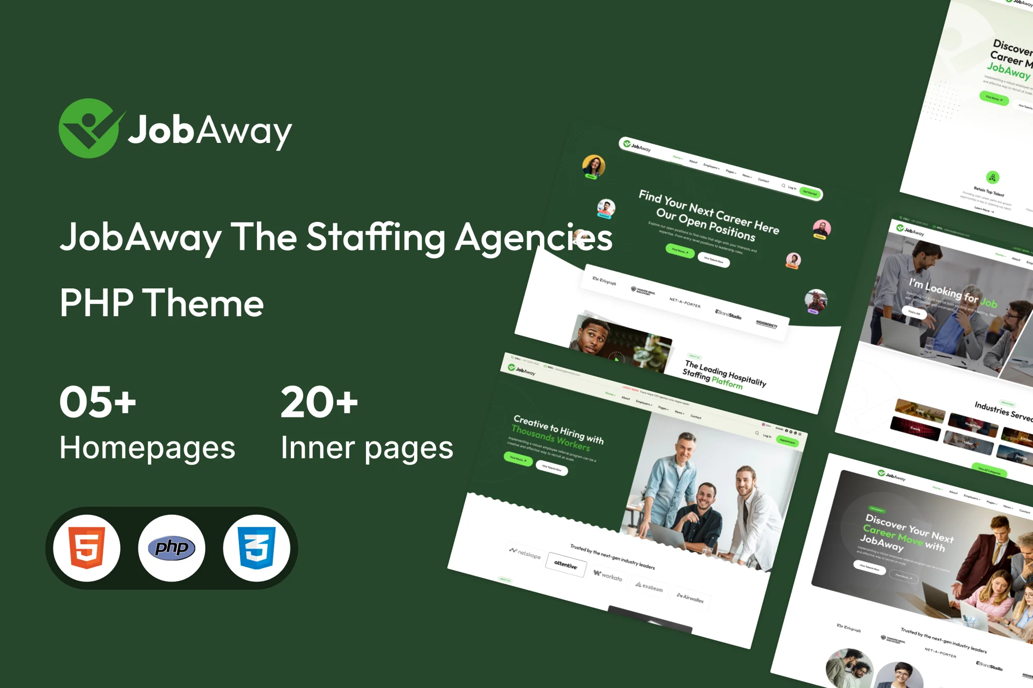 Jobaway – 人力资源代理机构 PHP 模板