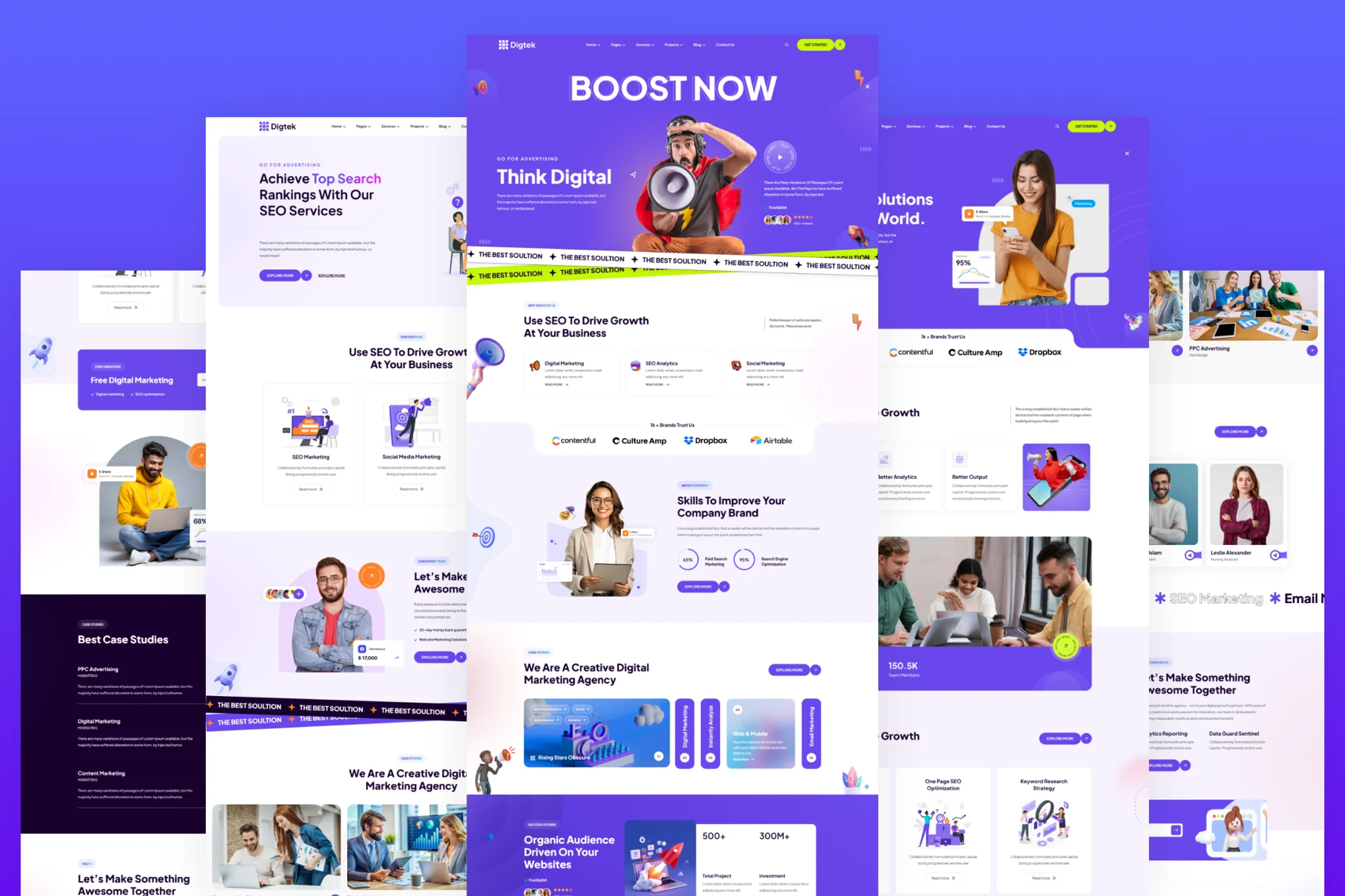 数字营销机构PHP模板