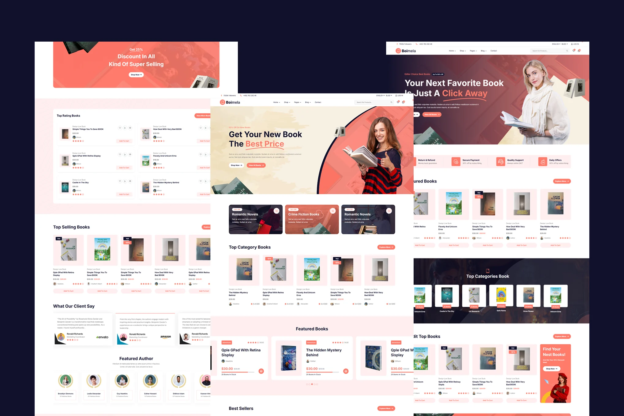 书店电子商务HTML模板