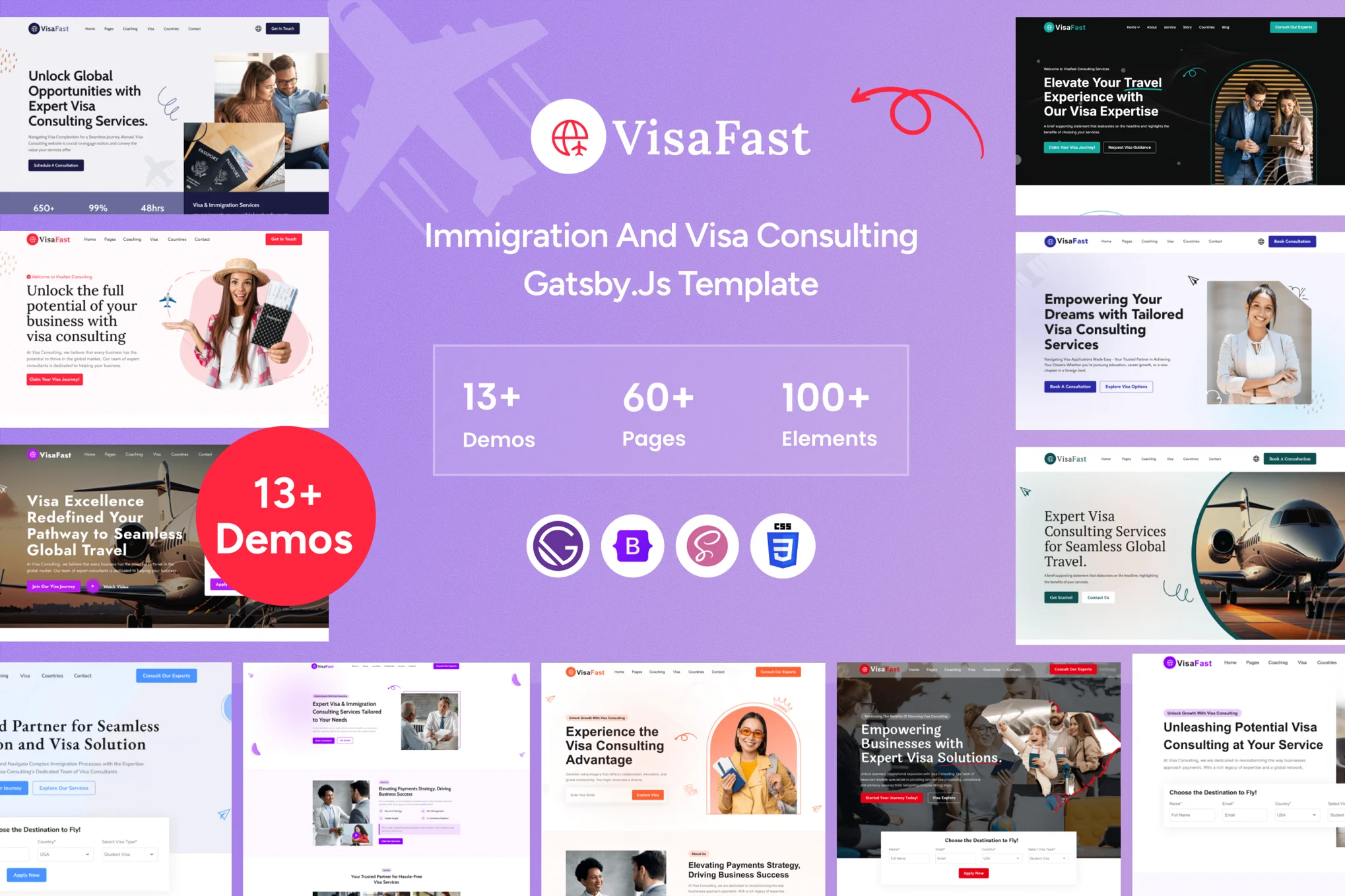 Visafast – Gatsby.JS 移民与签证咨询