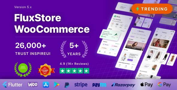 Fluxstore WooCommerce 6.3.0 – Flutter E-commerce Full App