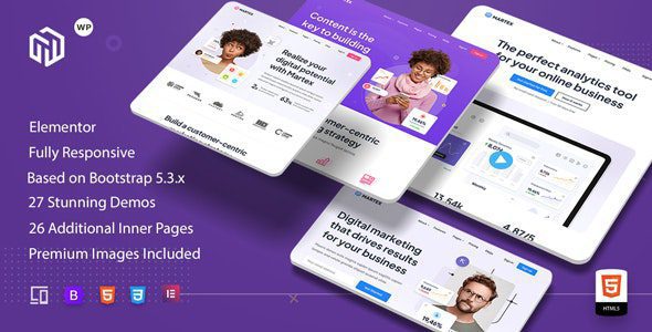 Martex 1.3.2 – Software, SaaS & Startup Landing Page WordPress Theme with Automatic AI Content Writer