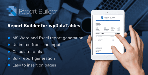 Report Builder 2.3 – Word DOCX 与 Excel XLSX 文档生成插件