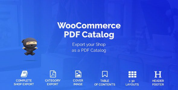 WooCommerce PDF Catalog 1.18.9 – WooCommerce PDF产品目录插件