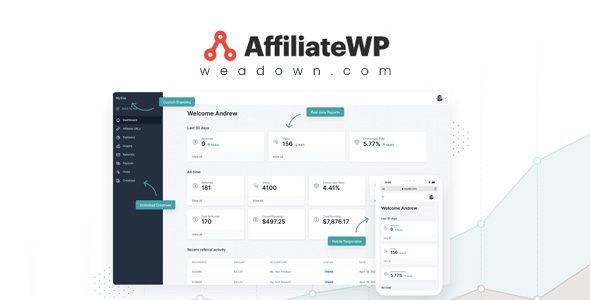 AffiliateWP 2.35.2 + Addons – 联盟营销 WordPress 插件