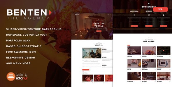 Benten 1.2 – 响应式单页作品集主题
