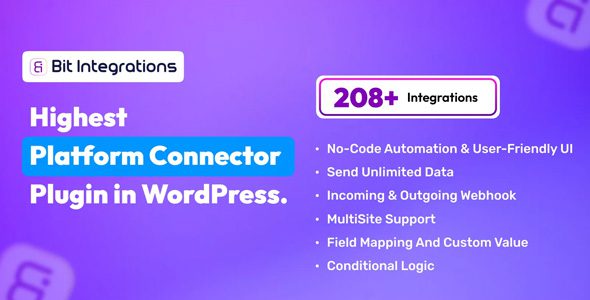 Bit Integrations Pro 2.8.1 – WordPress 自动化插件