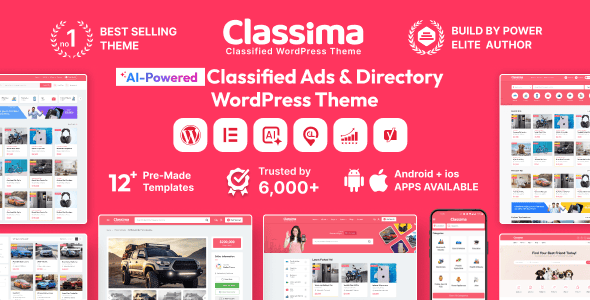 Classima 3.0.0 – 已分类的 Ads 表单 主题