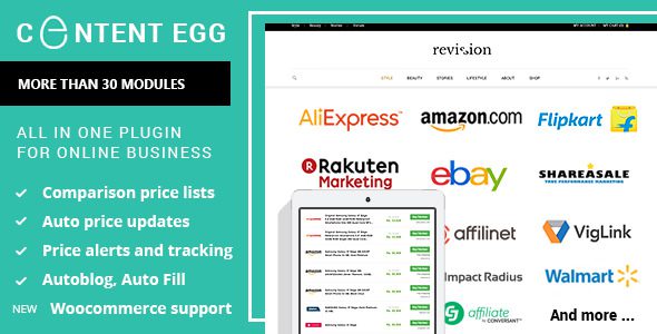 Content Egg 21.4.4 – 在 Nne 插件中, 用于关联、 价格比较、 交易站点
