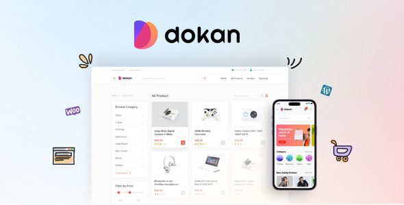 Dokan Pro 5.0.11 + 预订 1.4.5 + 主题 – WordPress 的多版本市场插件