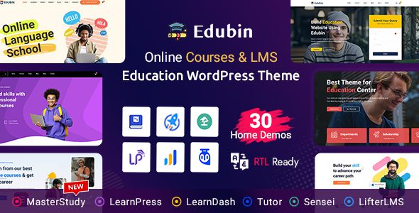Edubin 9.6.3 – 教育 WordPress 主题