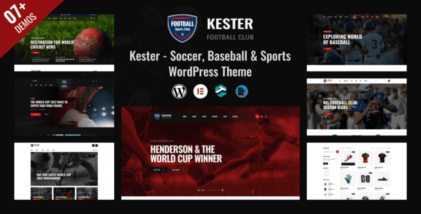 Kester 1.2.4 – 足球俱乐部和体育新闻文字通讯 主题
