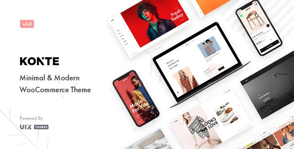 Konte 2.5.1 – 最小和现代WooCommerce WordPress 主题