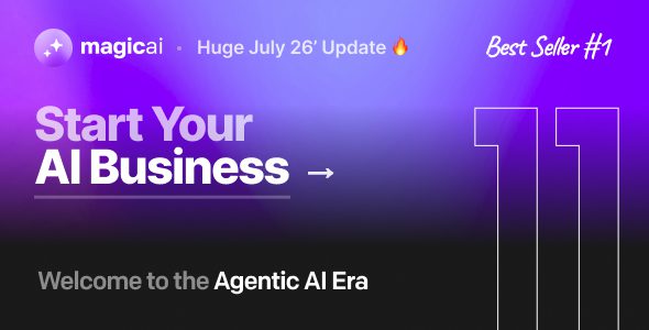 MagicAI 11.00 + 扩展——一体化 SaaS 平台，支持 AI 文本、图片和内容生成