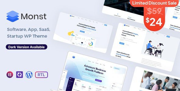 Monst 1.3.0 – Saas 启动文字新闻 主题