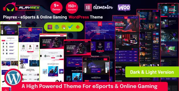 Playrex 1.4.7 – eSports 游戏和游戏文字新闻 主题